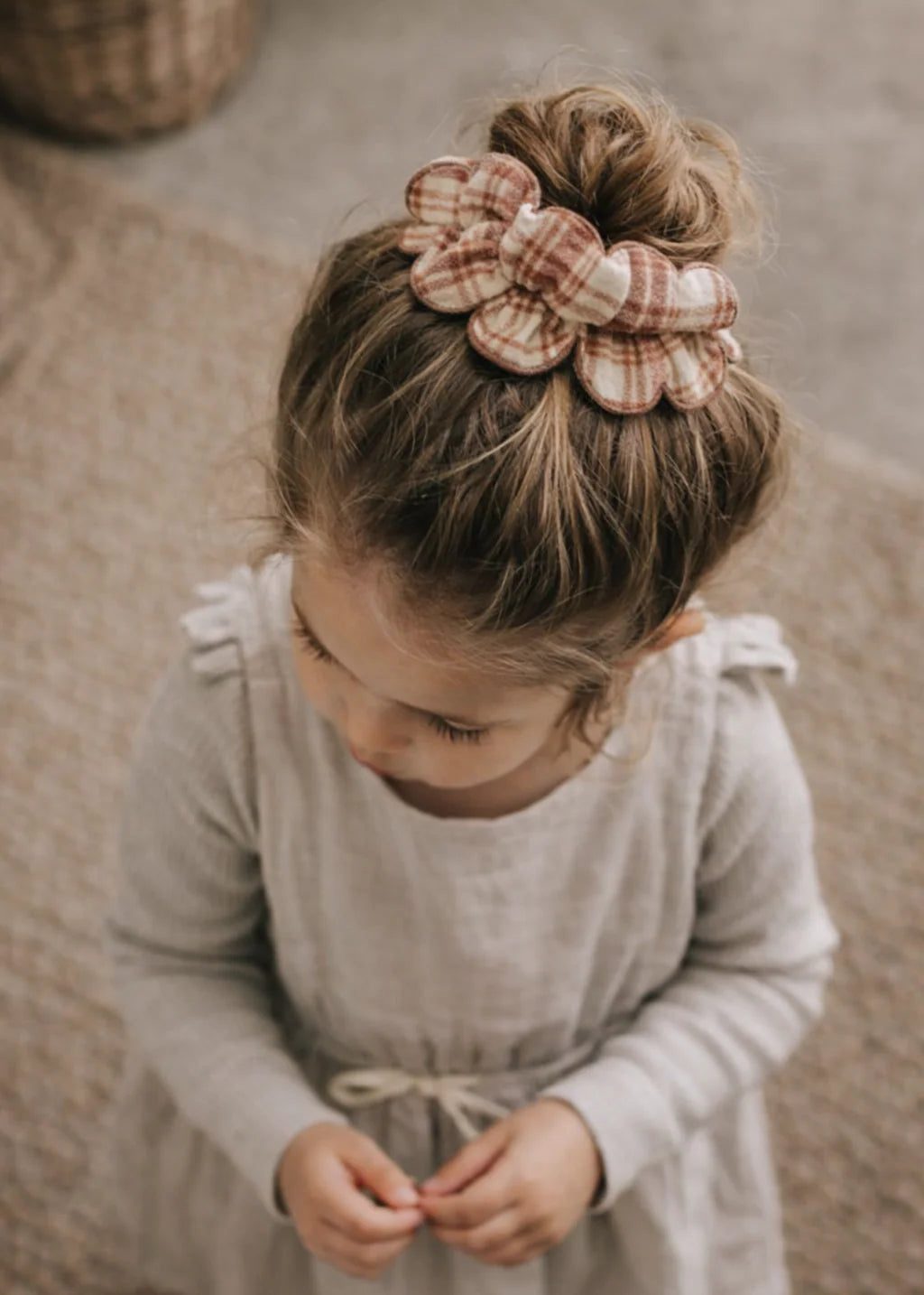 Mrs. Ertha Haar Scrunchie | Honey Plaid