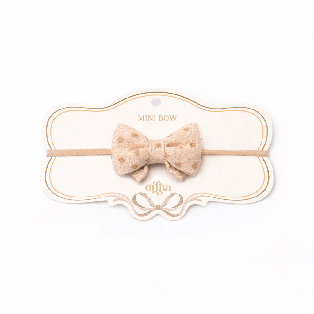 Mrs. Ertha Little Bow Haarband | Blush Dots
