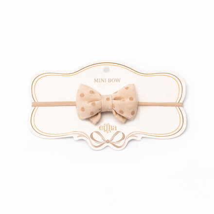 Mrs. Ertha Little Bow Haarband | Blush Dots