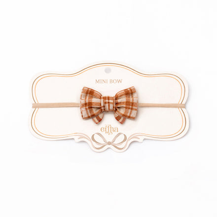 Mrs. Ertha Little Bow Haarband | Honey Plaid