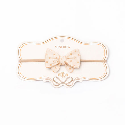 Mrs. Ertha Little Bow Haarband | Neutral Dots