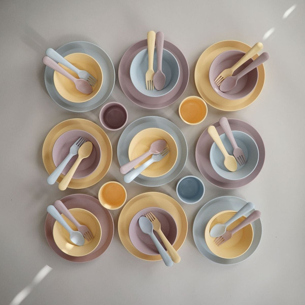 Mushie Bestek Vork & Lepel | Pale Daffodil
