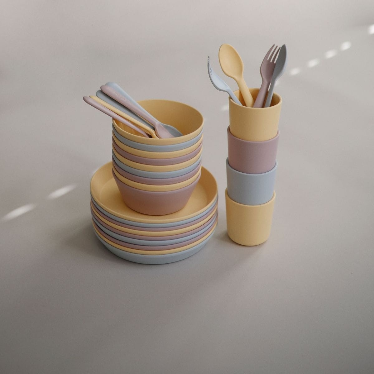 Mushie Drinkbeker Set 2 | Pale Daffodil