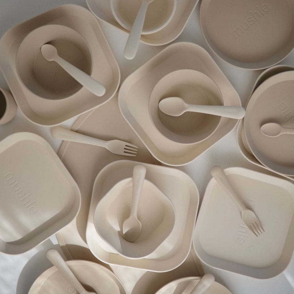 Mushie Bord Vierkant Set 2 | Ivory