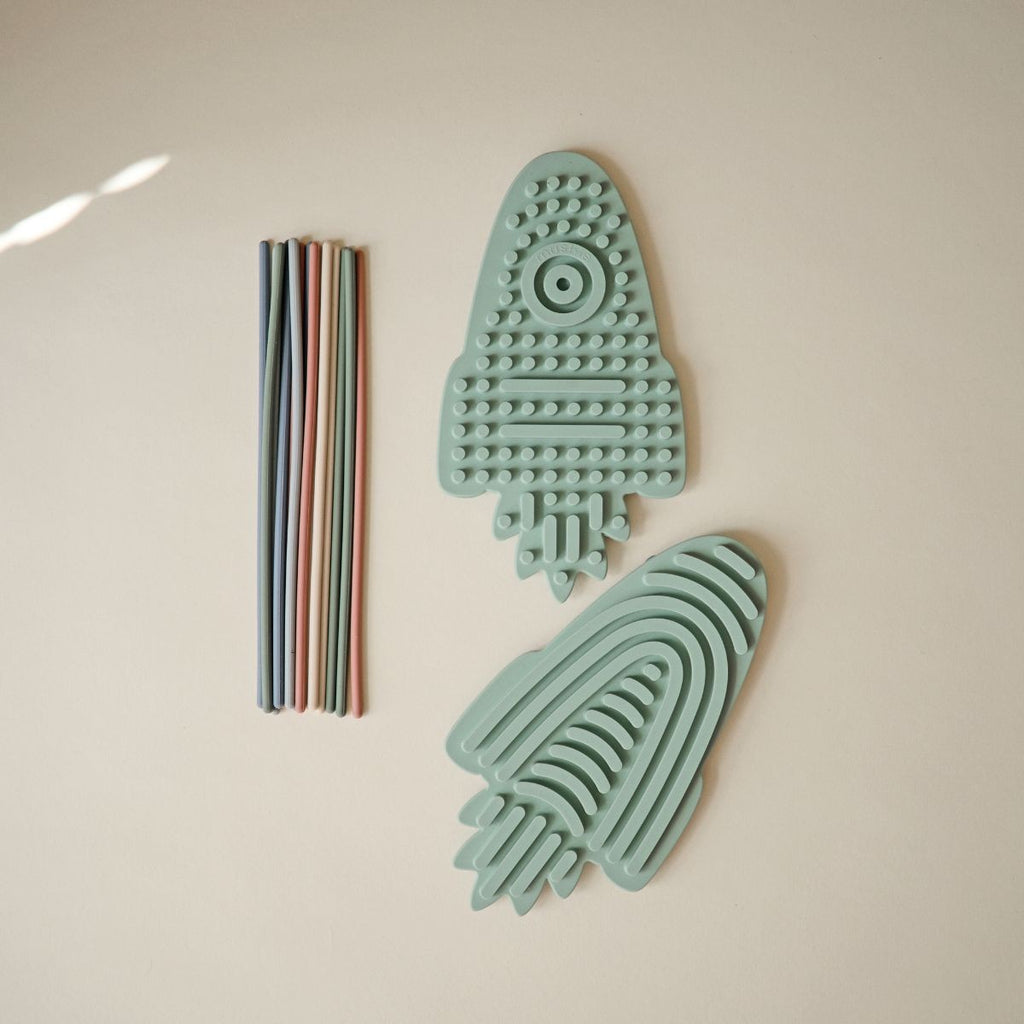 Mushie Silicone Sensorisch Speelgoed  | Rocket