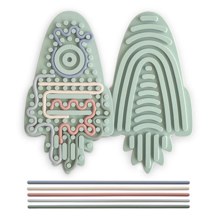 Mushie Silicone Sensorisch Speelgoed  | Rocket