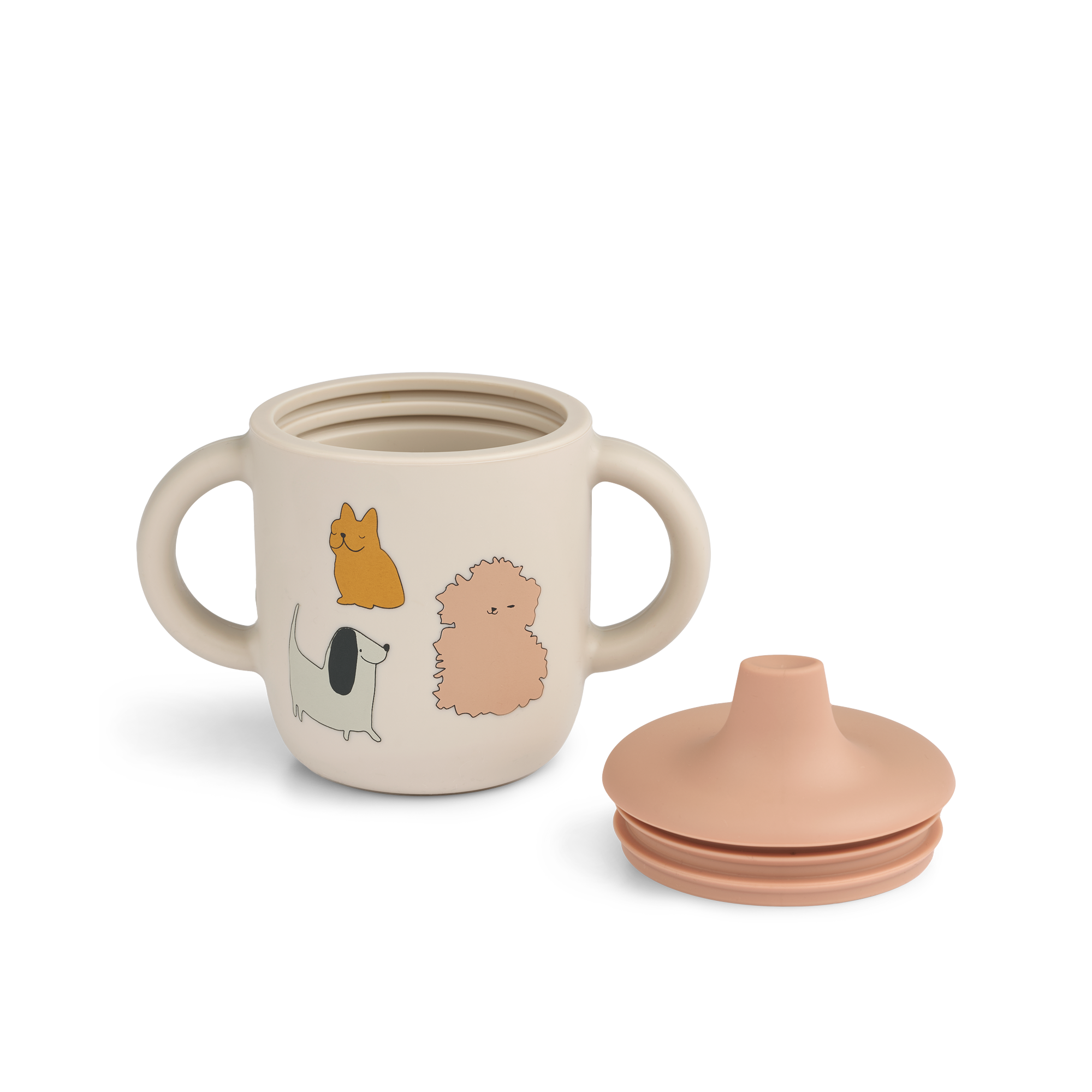 Liewood Neil Sippy Cup | Cats And Dogs / Sandy