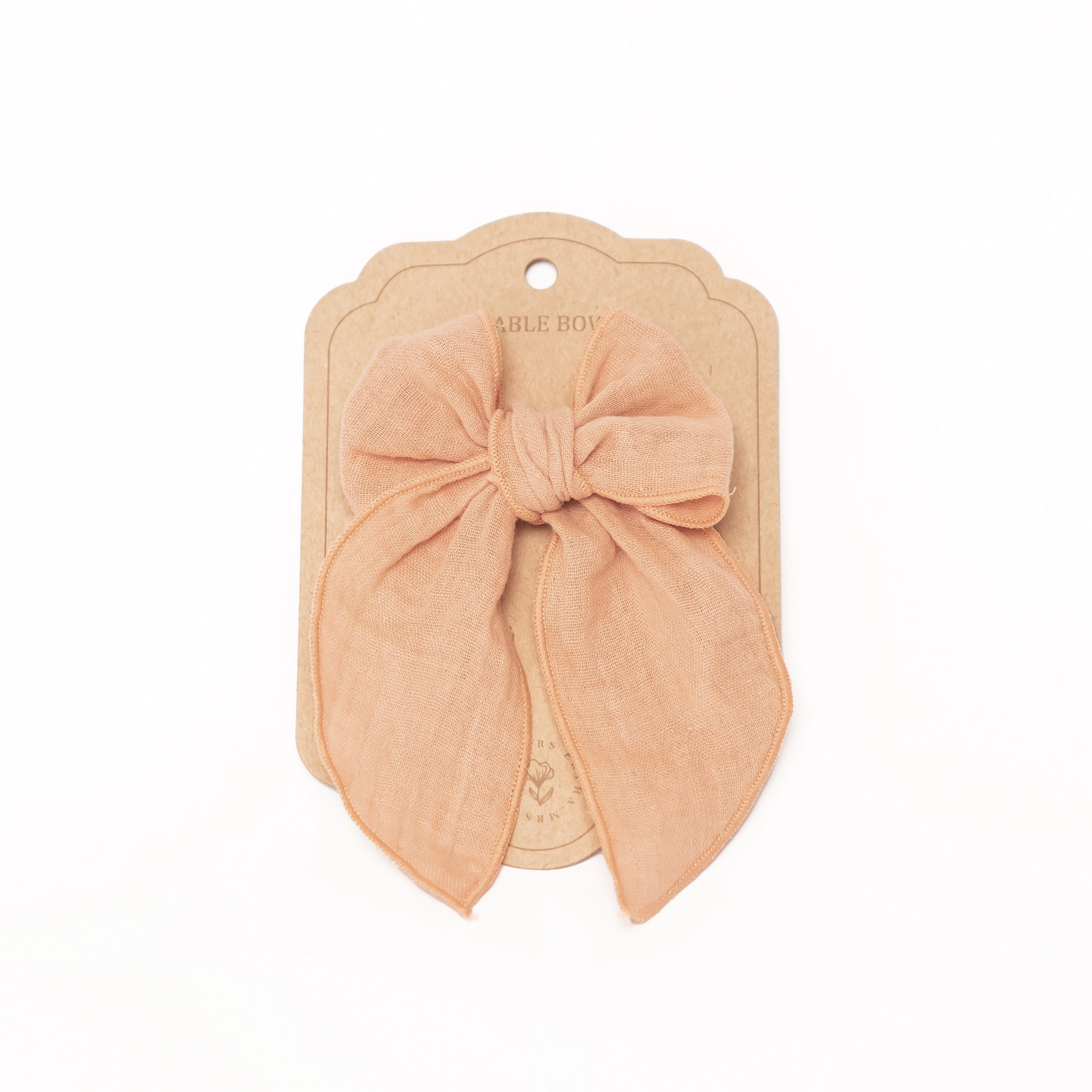 Mrs. Ertha Fable Bow Clip | Blush