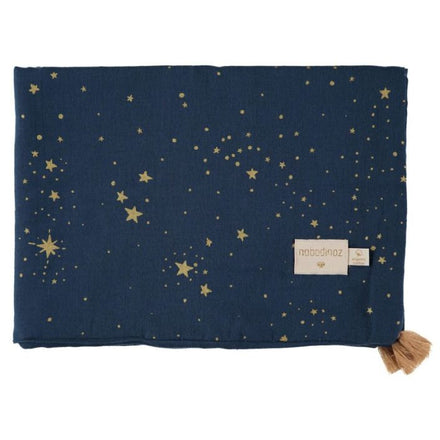 Nobodinoz Treasure Zomerdekentje 100 x 70cm - Gold Stella / Midnight Blue