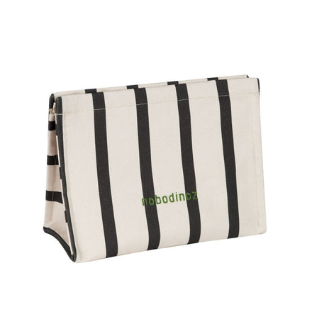 * Nobodinoz Portofino Toilettas 27x20x12cm | Black Stripes