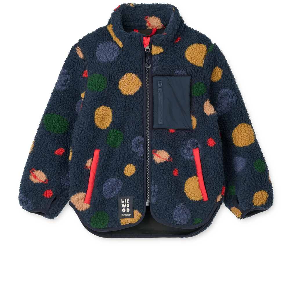 Liewood Nolan Pile Jacket | Universe / Classic Navy