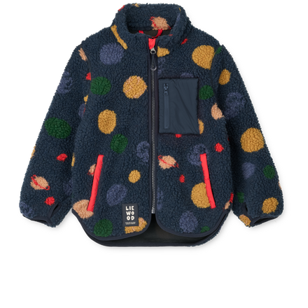 Liewood Nolan Pile Jacket | Universe / Classic Navy