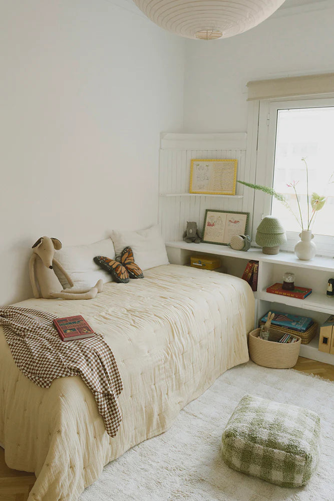 Lorena Canals Pouffe | Vichy Matcha