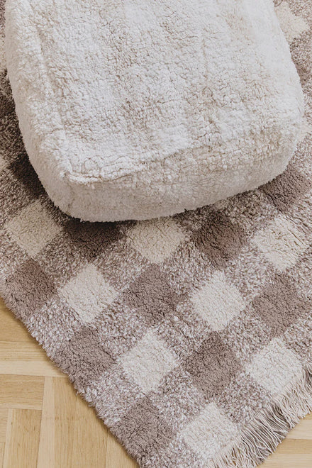 Lorena Canals Machine Wasbaar Tapijt 150x180  | Vichy Marron