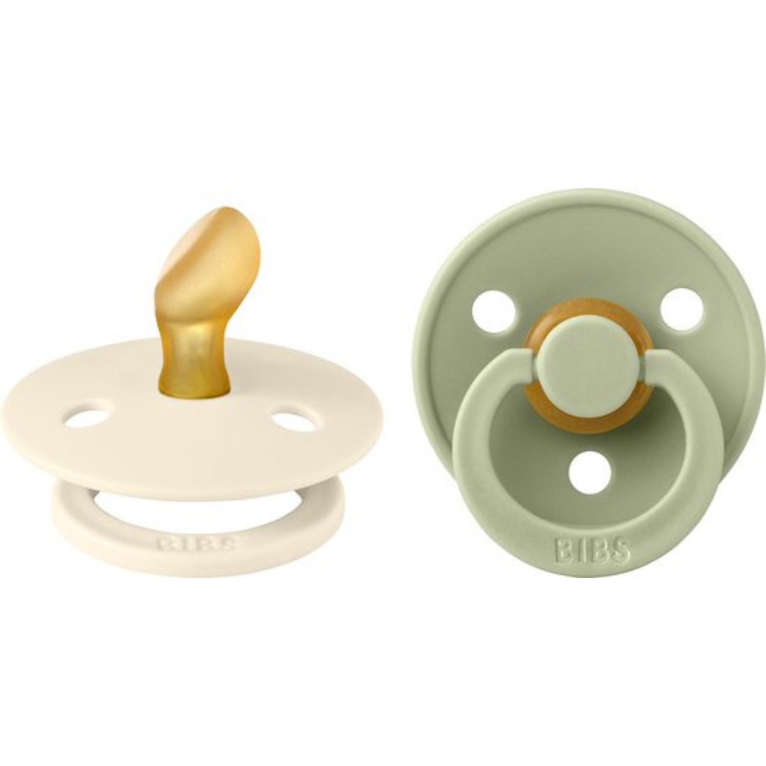 * Bibs Fopspeen Anatomisch 0+M Maat 1 | Ivory / Sage