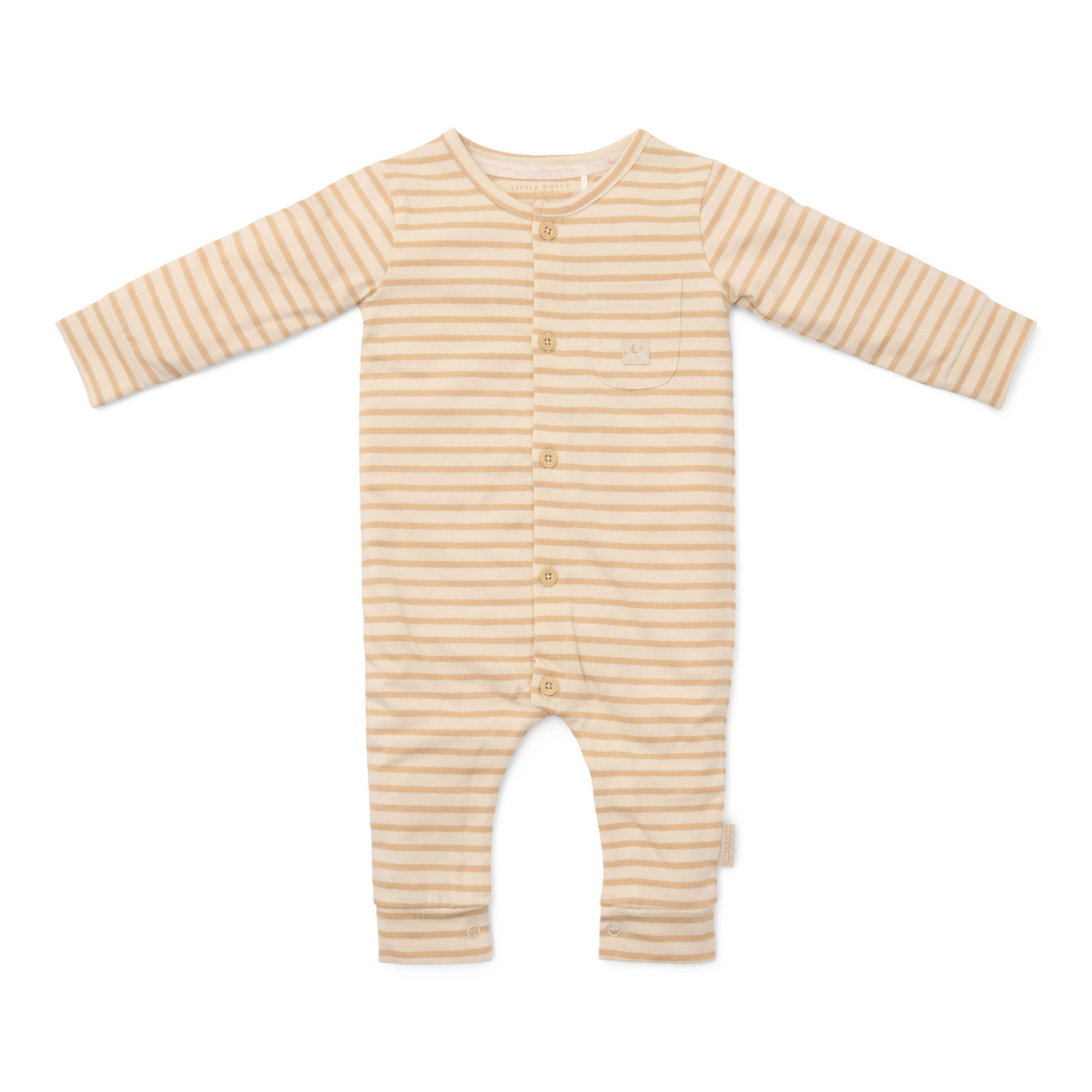 * Little Dutch Pyjama Natural Stripes | Zand