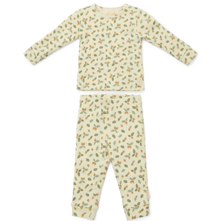 * Little Dutch Twee-delige Pyjama Forest Leaves | Groen