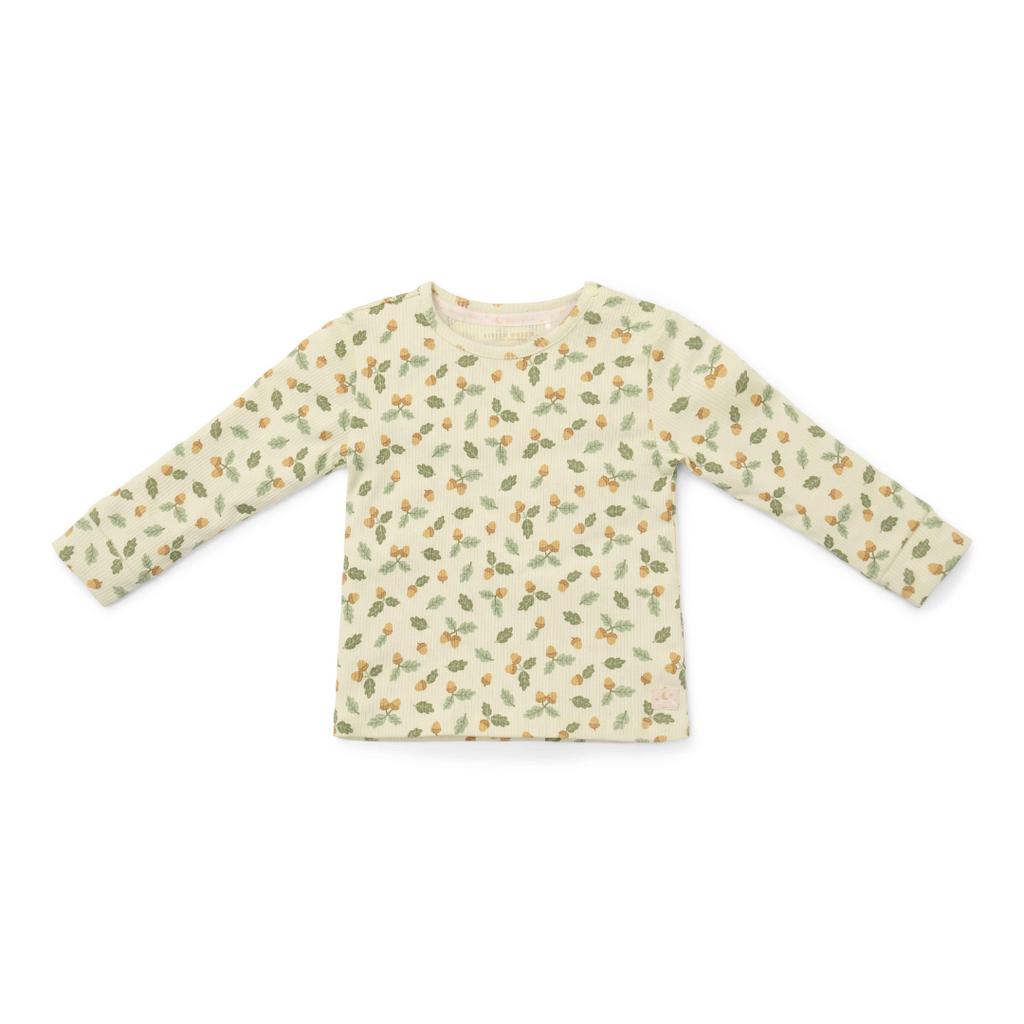* Little Dutch Twee-delige Pyjama Forest Leaves | Groen