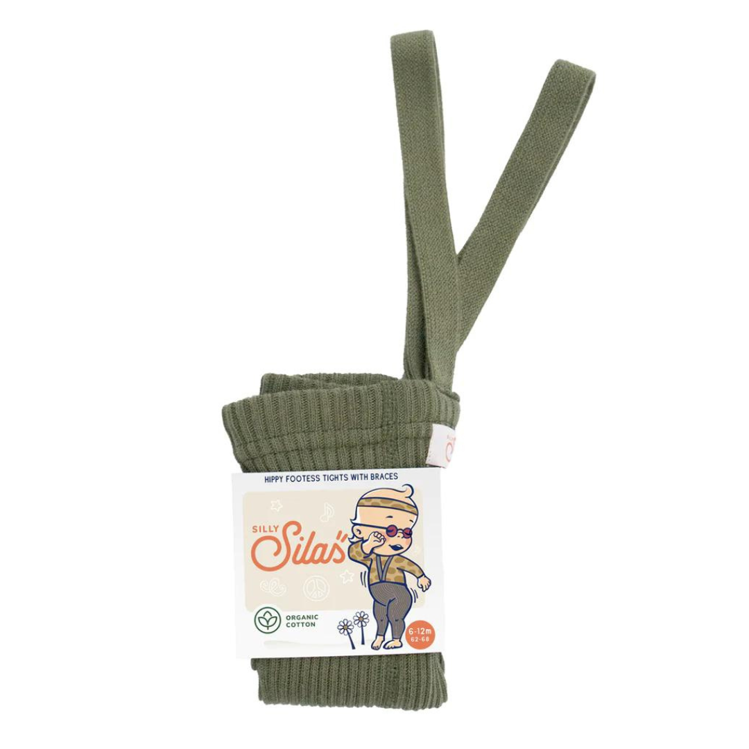 Silly Silas Broekkousen Footless Zonder Voetjes | Olive