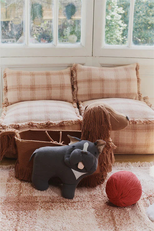 Lorena Canals Pouffe | Tartan Rose