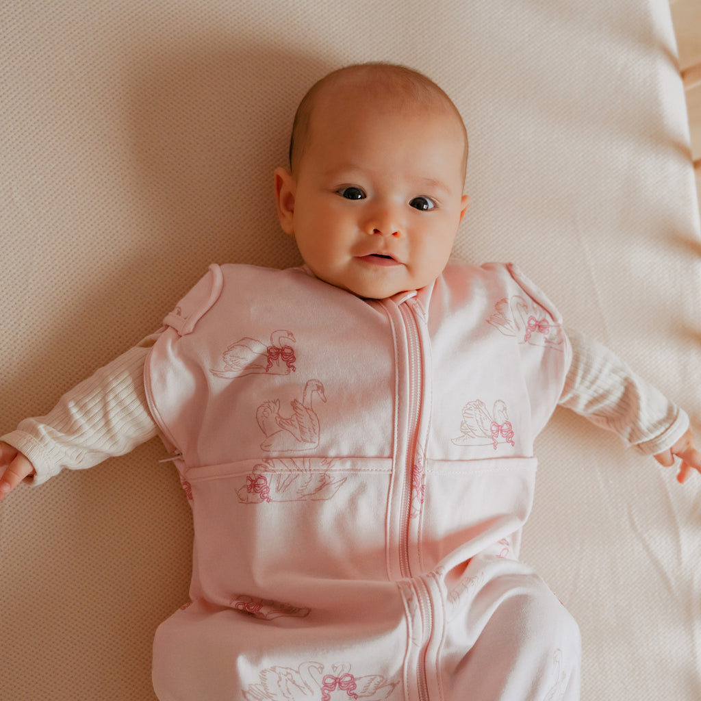 Puckababy Inbakerslaapzak Mini 3/6 M - Cotton | Swans