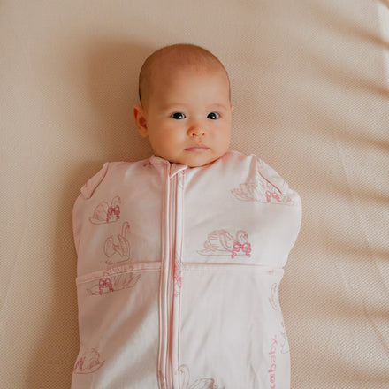 Puckababy Inbakerslaapzak Mini 3/6 M - Cotton | Swans