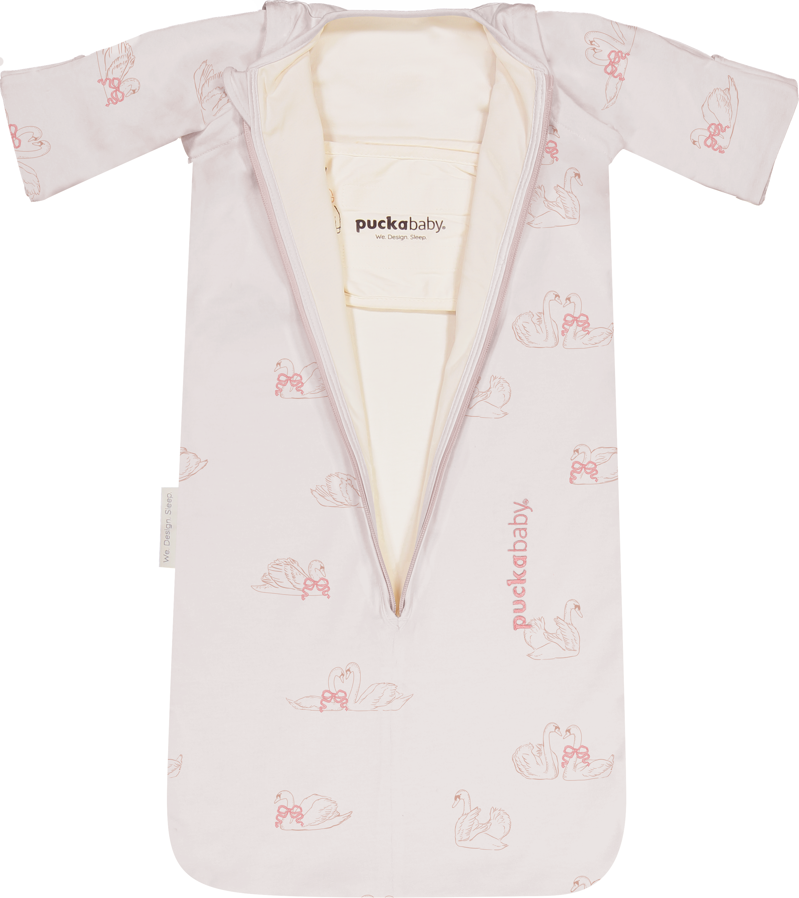 Puckababy Slaapzak The Bag Newborn < 6 M | 70 CM - Cotton | Swans