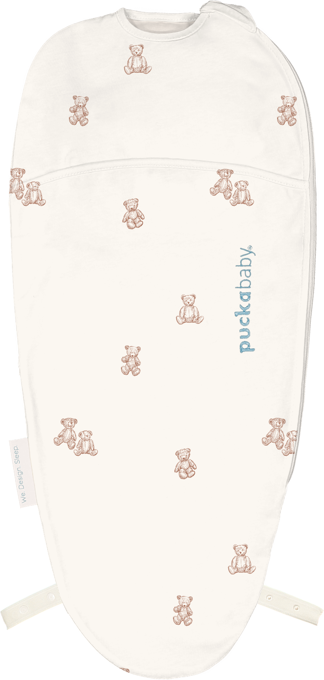 Puckababy Slaapzak The Original - Piep - 0/3 M - Cotton | Teddy Bears