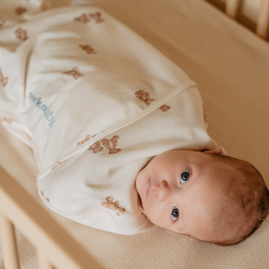 Puckababy Slaapzak The Original - Piep - 0/3 M - Cotton | Teddy Bears