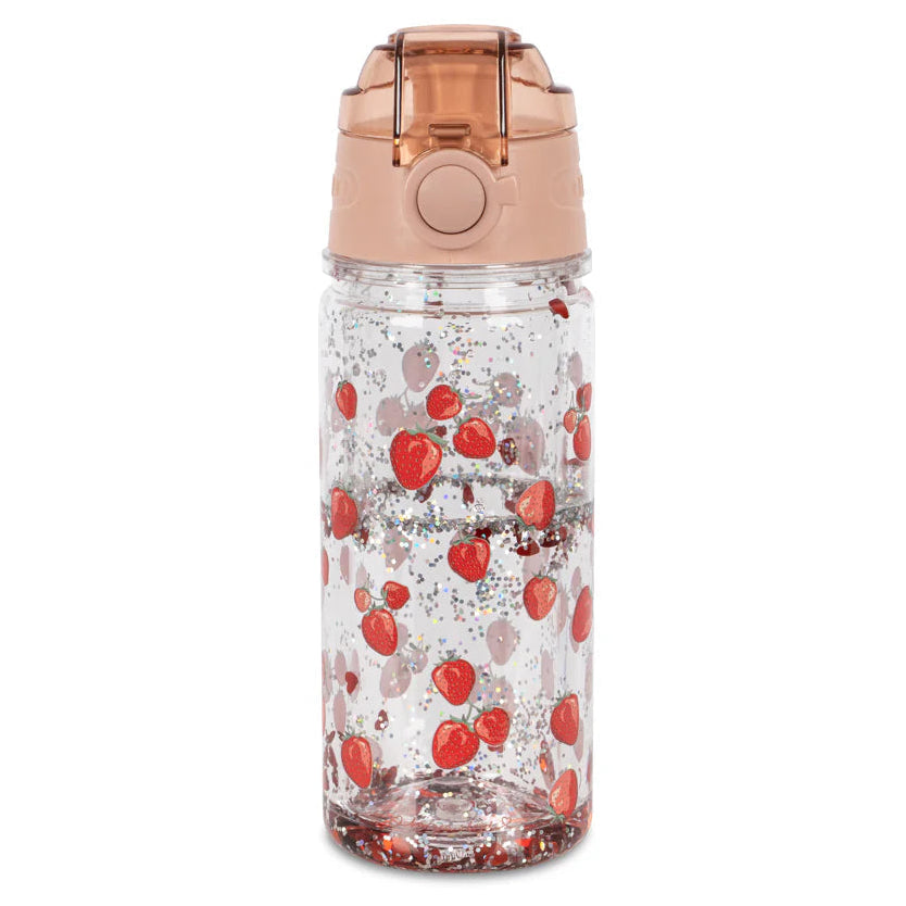 Konges Sløjd Glitter Thermo Fles Fragola, vooraanzicht