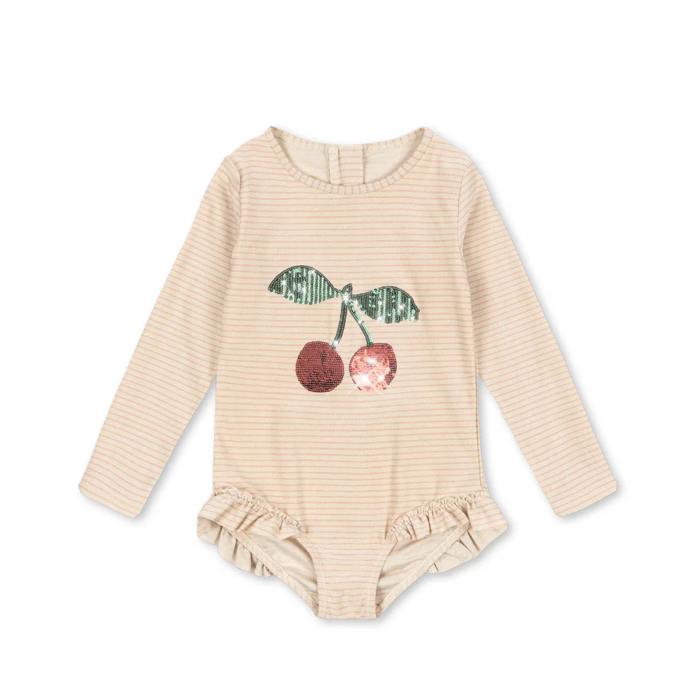 Konges Sløjd Badpak Jade | Rose Stripe