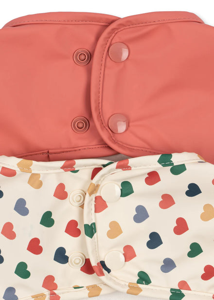 Konges Sløjd Dinner Slab Met Mouwen 2ST | Coeur Coloré/Faded Rose