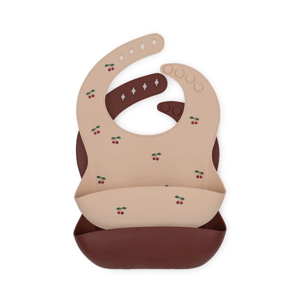 Konges Sløjd Siliconen Slab 2-Pack | Cherry / Mocca