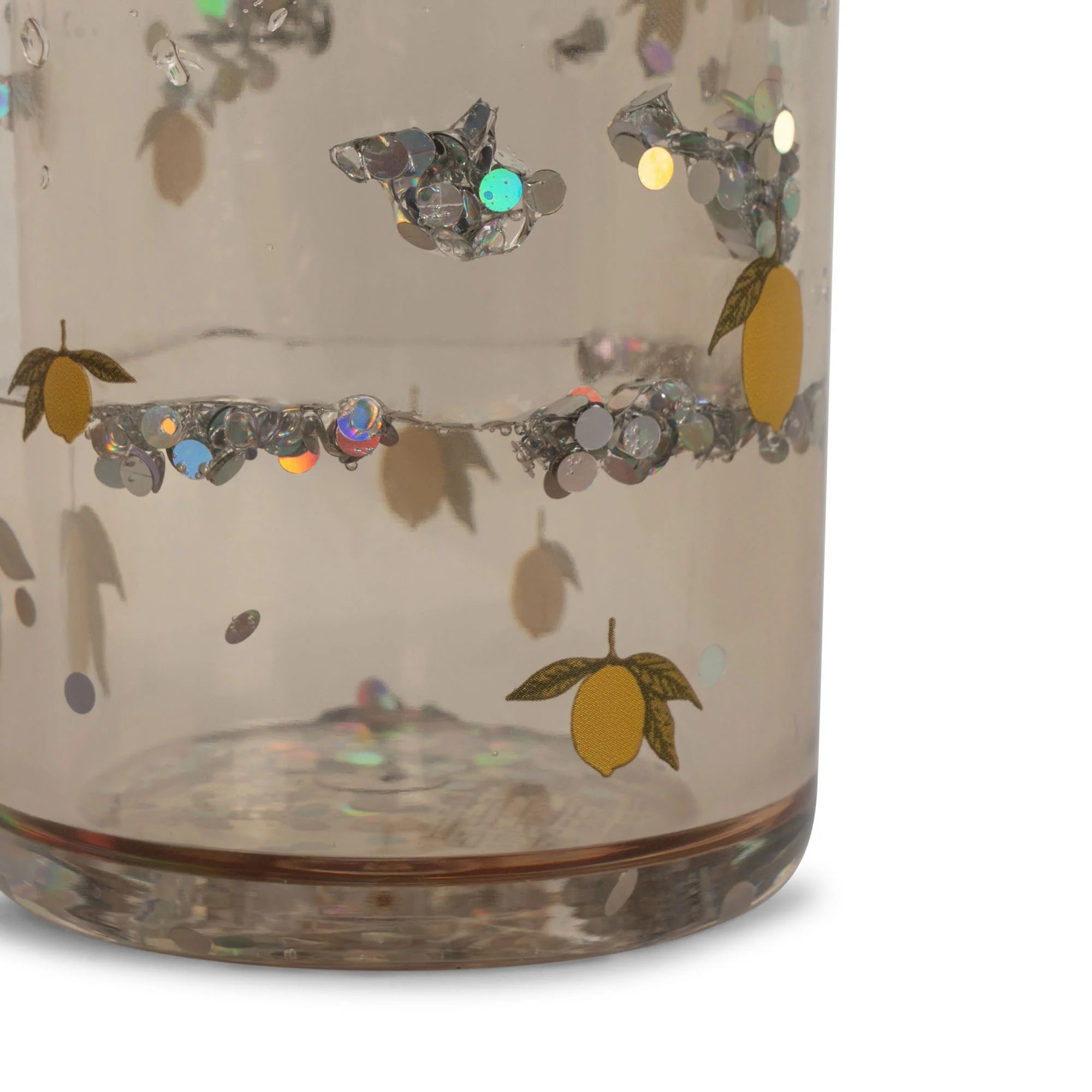 Konges Sløjd Glitter Drinkbekers 2ST | Lemon