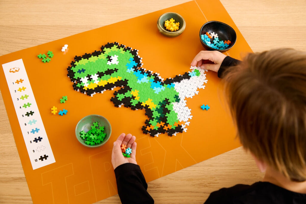 Plus Plus Puzzle By Number | T-Rex