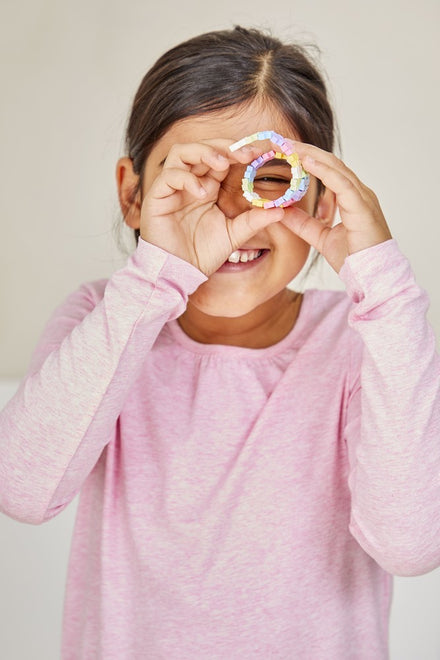 Vrij gebouwde creaties met Plus Plus Tube Pastel steentjes