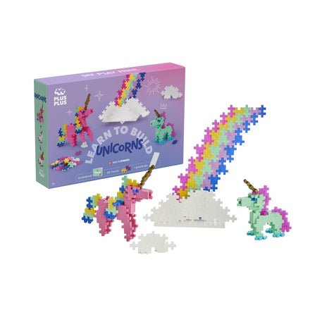 Plus Plus Learn To Build Eenhoorn - gebouwde eenhoorn in 3D