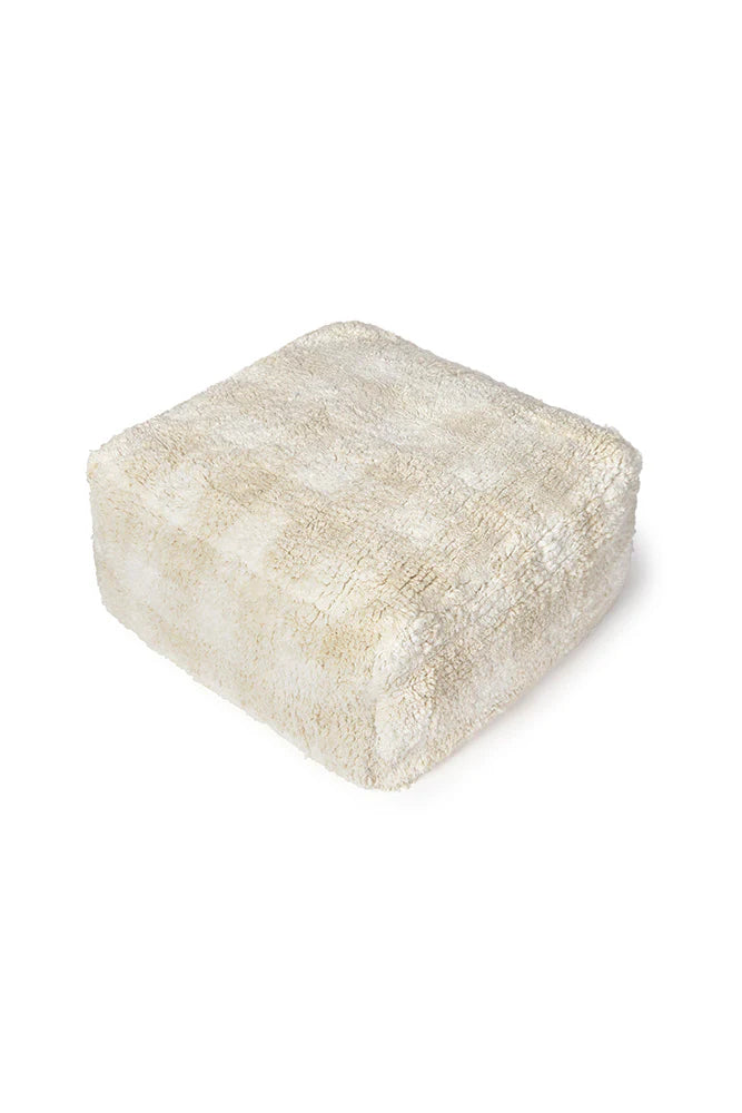 Lorena Canals Pouffe | Vichy Ivory