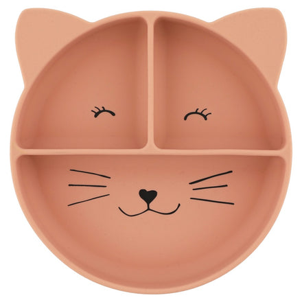 * Trixie Silicone Bord met Zuignap En Verdeelvakjes | Mrs. Cat