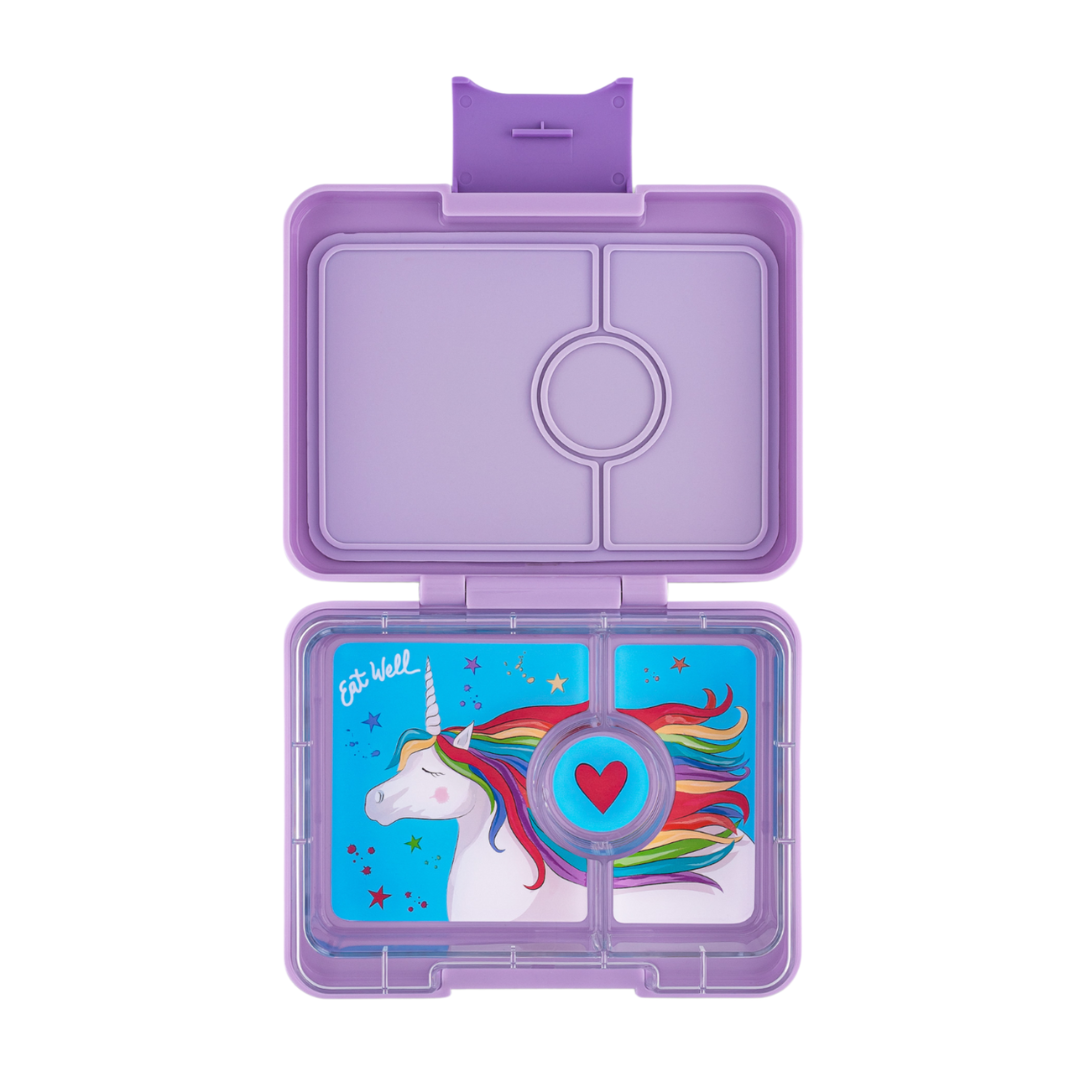 Yumbox 3 Vakken Lekvrije Lunchbox | Lavendel Paars Eenhoorn