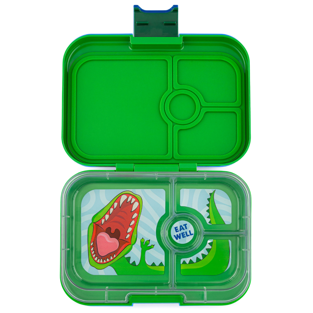 Yumbox Panino 4 Vakken Lekvrije Lunchbox | Jurassic Groen Dino