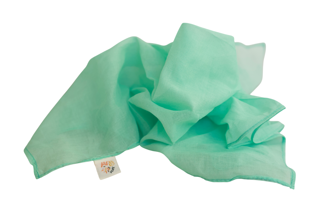 Pit & Play Pastel Speeldoek 48x48cm | Groen / Mint