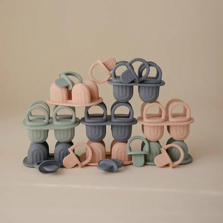 Mushie Ice Pop Tray Ijsjes | Blush