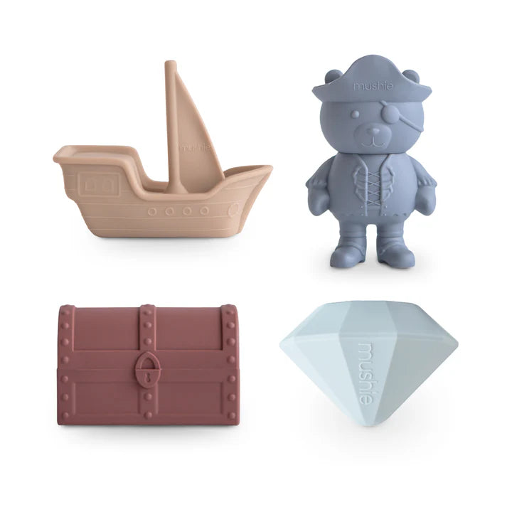 Mushie Badspeelgoed Set 4-Pack | Piraat