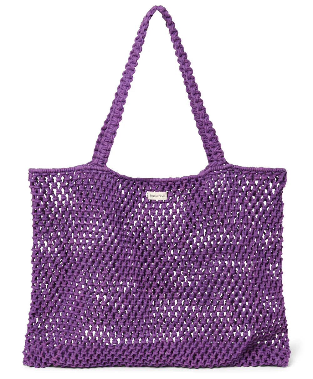 Studio Noos Mom Bag | Purple Macrame