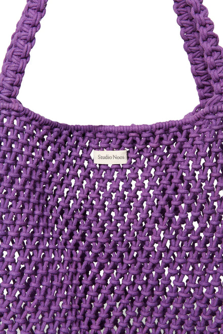 Studio Noos Mom Bag | Purple Macrame