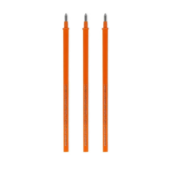 Legami Uitwisbare Erasable Gelpen Set 3 Navullingen | Oranje Inkt