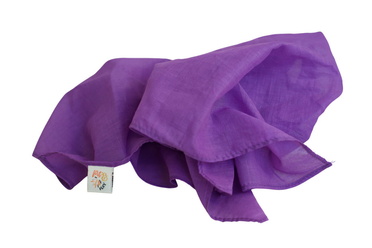 Pit & Play Regenboog Speeldoek 48x48cm | Paars