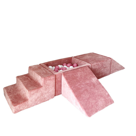 Moje Ballenbad & Playset Elementen 4st Soft Velvet | Raspberry Pink