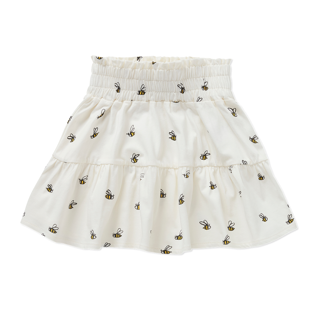 * Sproet & Sprout Smock Rok Beez Print | Off-White
